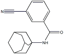 N-1-adamantyl-3-cyanobenzamide 结构式