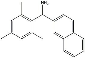 naphthalen-2-yl(2,4,6-trimethylphenyl)methanamine 结构式