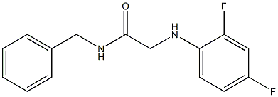 N-benzyl-2-[(2,4-difluorophenyl)amino]acetamide 结构式