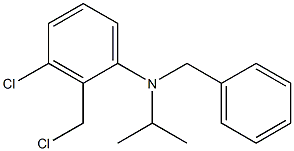 N-benzyl-3-chloro-2-(chloromethyl)-N-(propan-2-yl)aniline 结构式