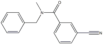 N-benzyl-3-cyano-N-methylbenzamide 结构式