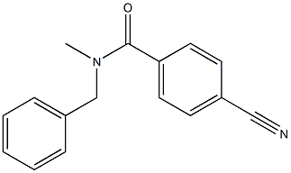 N-benzyl-4-cyano-N-methylbenzamide 结构式