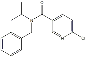 N-benzyl-6-chloro-N-(propan-2-yl)pyridine-3-carboxamide 结构式