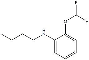 N-butyl-2-(difluoromethoxy)aniline 结构式