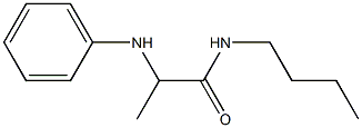 N-butyl-2-(phenylamino)propanamide 结构式