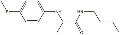 N-butyl-2-{[4-(methylsulfanyl)phenyl]amino}propanamide 结构式