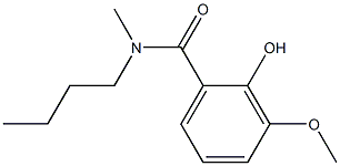 N-butyl-2-hydroxy-3-methoxy-N-methylbenzamide 结构式