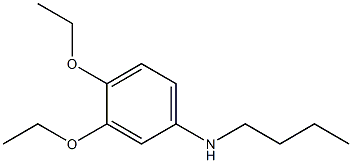 N-butyl-3,4-diethoxyaniline 结构式