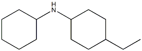 N-cyclohexyl-4-ethylcyclohexan-1-amine 结构式