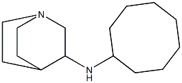 N-cyclooctyl-1-azabicyclo[2.2.2]octan-3-amine 结构式