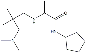 N-cyclopentyl-2-({2-[(dimethylamino)methyl]-2-methylpropyl}amino)propanamide 结构式