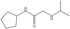 N-cyclopentyl-2-(propan-2-ylamino)acetamide 结构式