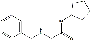 N-cyclopentyl-2-[(1-phenylethyl)amino]acetamide 结构式