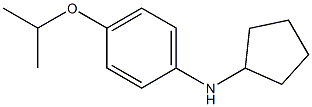 N-cyclopentyl-4-(propan-2-yloxy)aniline 结构式