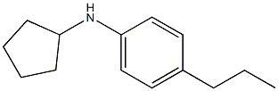 N-cyclopentyl-4-propylaniline 结构式