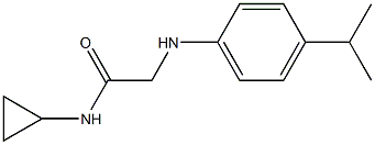 N-cyclopropyl-2-{[4-(propan-2-yl)phenyl]amino}acetamide 结构式