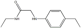 N-ethyl-2-[(4-ethylphenyl)amino]acetamide 结构式