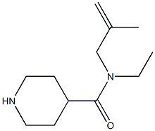 N-ethyl-N-(2-methylprop-2-enyl)piperidine-4-carboxamide 结构式