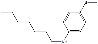 N-heptyl-4-(methylsulfanyl)aniline 结构式