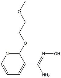 N'-hydroxy-2-(2-methoxyethoxy)pyridine-3-carboximidamide 结构式