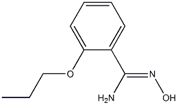 N'-hydroxy-2-propoxybenzenecarboximidamide 结构式