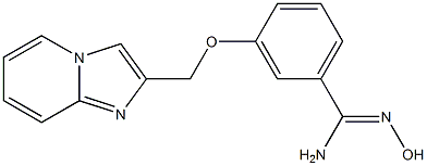 N'-hydroxy-3-(imidazo[1,2-a]pyridin-2-ylmethoxy)benzenecarboximidamide 结构式