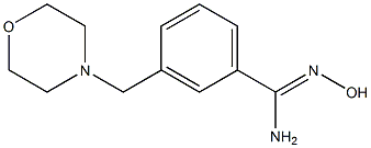 N'-hydroxy-3-(morpholin-4-ylmethyl)benzenecarboximidamide 结构式