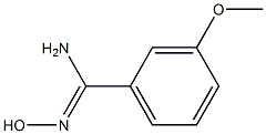 N'-hydroxy-3-methoxybenzenecarboximidamide 结构式