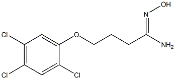 N'-hydroxy-4-(2,4,5-trichlorophenoxy)butanimidamide 结构式