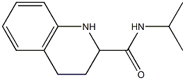 N-isopropyl-1,2,3,4-tetrahydroquinoline-2-carboxamide 结构式