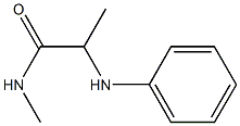 N-methyl-2-(phenylamino)propanamide 结构式