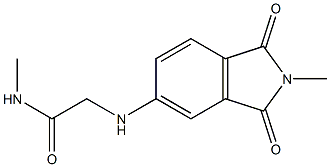 N-methyl-2-[(2-methyl-1,3-dioxo-2,3-dihydro-1H-isoindol-5-yl)amino]acetamide 结构式