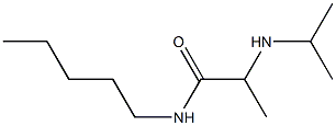 N-pentyl-2-(propan-2-ylamino)propanamide 结构式