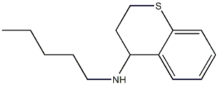 N-pentyl-3,4-dihydro-2H-1-benzothiopyran-4-amine 结构式