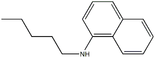 N-pentylnaphthalen-1-amine 结构式