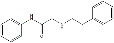 N-phenyl-2-[(2-phenylethyl)amino]acetamide 结构式