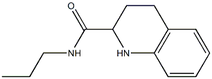 N-propyl-1,2,3,4-tetrahydroquinoline-2-carboxamide 结构式