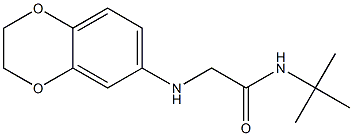 N-tert-butyl-2-(2,3-dihydro-1,4-benzodioxin-6-ylamino)acetamide 结构式