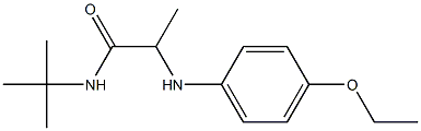 N-tert-butyl-2-[(4-ethoxyphenyl)amino]propanamide 结构式