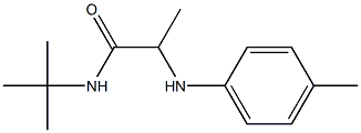 N-tert-butyl-2-[(4-methylphenyl)amino]propanamide 结构式