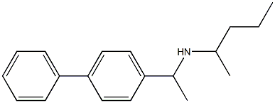 pentan-2-yl[1-(4-phenylphenyl)ethyl]amine 结构式