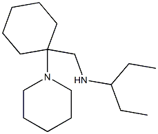 pentan-3-yl({[1-(piperidin-1-yl)cyclohexyl]methyl})amine 结构式