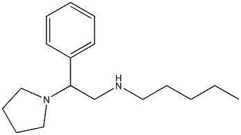 pentyl[2-phenyl-2-(pyrrolidin-1-yl)ethyl]amine 结构式