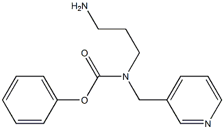 phenyl N-(3-aminopropyl)-N-(pyridin-3-ylmethyl)carbamate 结构式