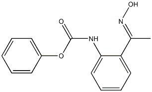 phenyl N-{2-[1-(hydroxyimino)ethyl]phenyl}carbamate 结构式