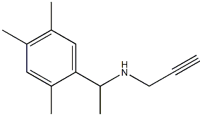 prop-2-yn-1-yl[1-(2,4,5-trimethylphenyl)ethyl]amine 结构式