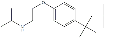 propan-2-yl({2-[4-(2,4,4-trimethylpentan-2-yl)phenoxy]ethyl})amine 结构式