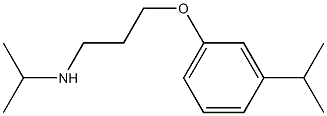 propan-2-yl({3-[3-(propan-2-yl)phenoxy]propyl})amine 结构式