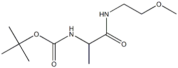 tert-butyl 2-[(2-methoxyethyl)amino]-1-methyl-2-oxoethylcarbamate 结构式