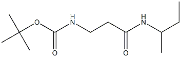tert-butyl 3-(sec-butylamino)-3-oxopropylcarbamate 结构式